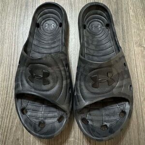 Under Armour Men’s Black/Charcoal Slide Sandals